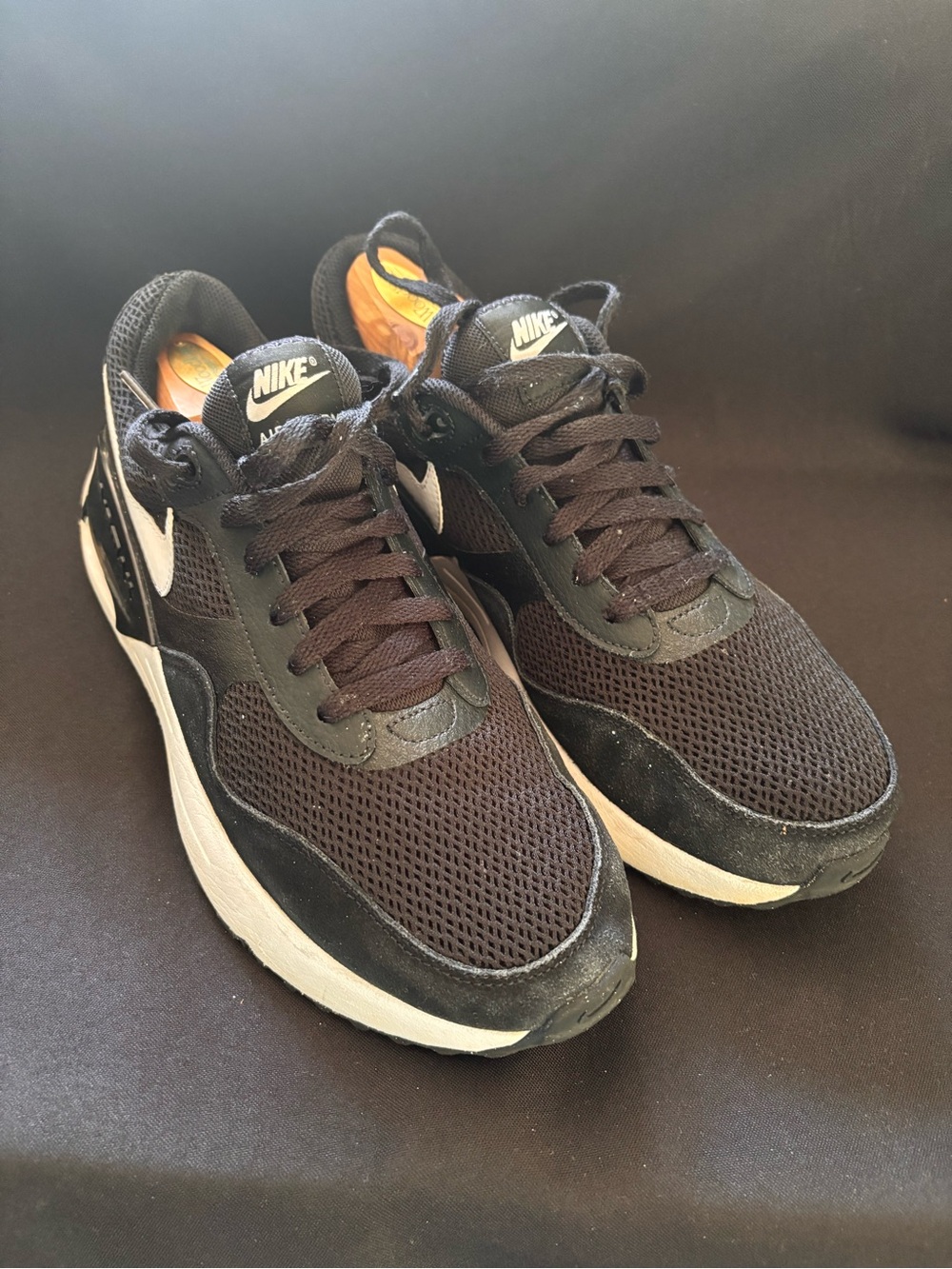 Nike Men’s Air Max Black and White Running Sneakers